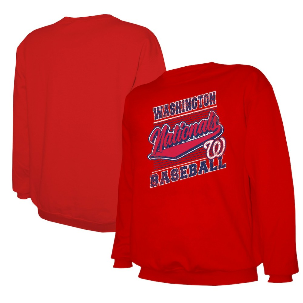 Washington Nationals Stitches Lightweight Crew Sweatshirt | MLB Near me
