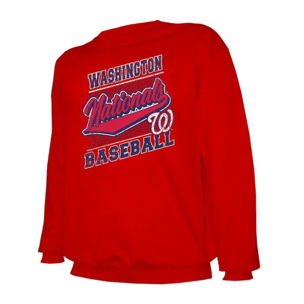 Washington Nationals Stitches Lightweight Crew Sweatshirt | MLB Near me