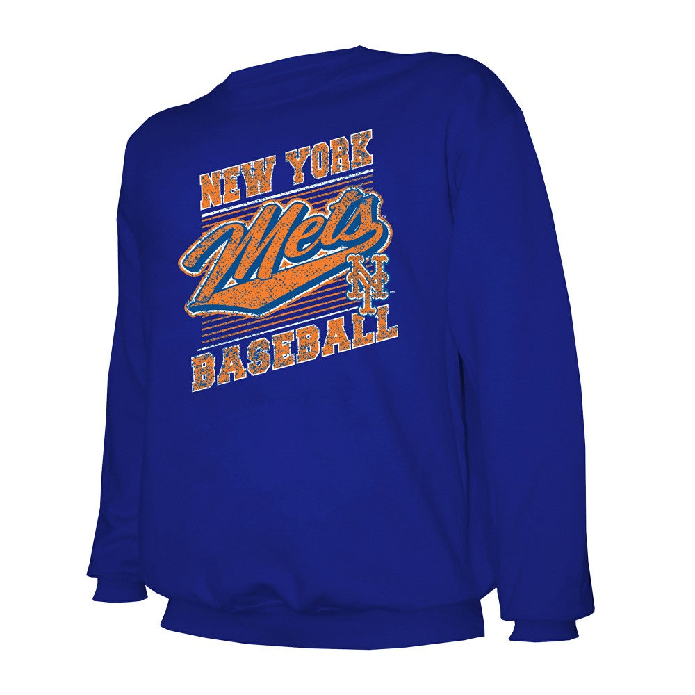 New York Mets Stitches Lightweight Crew Sweatshirt | MLB Near me