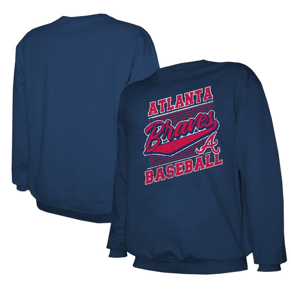 Atlanta Braves Stitches Lightweight Crew Sweatshirt | MLB Sale