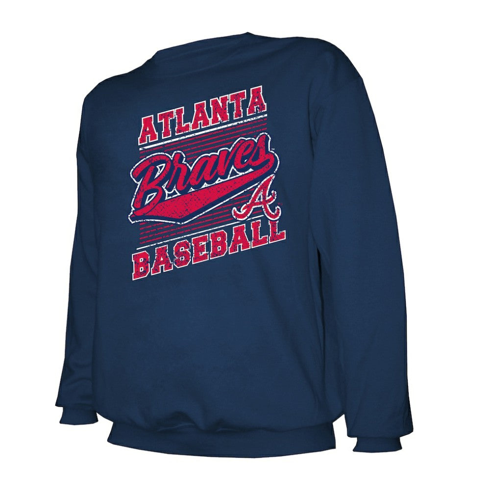 Atlanta Braves Stitches Lightweight Crew Sweatshirt | MLB Sale