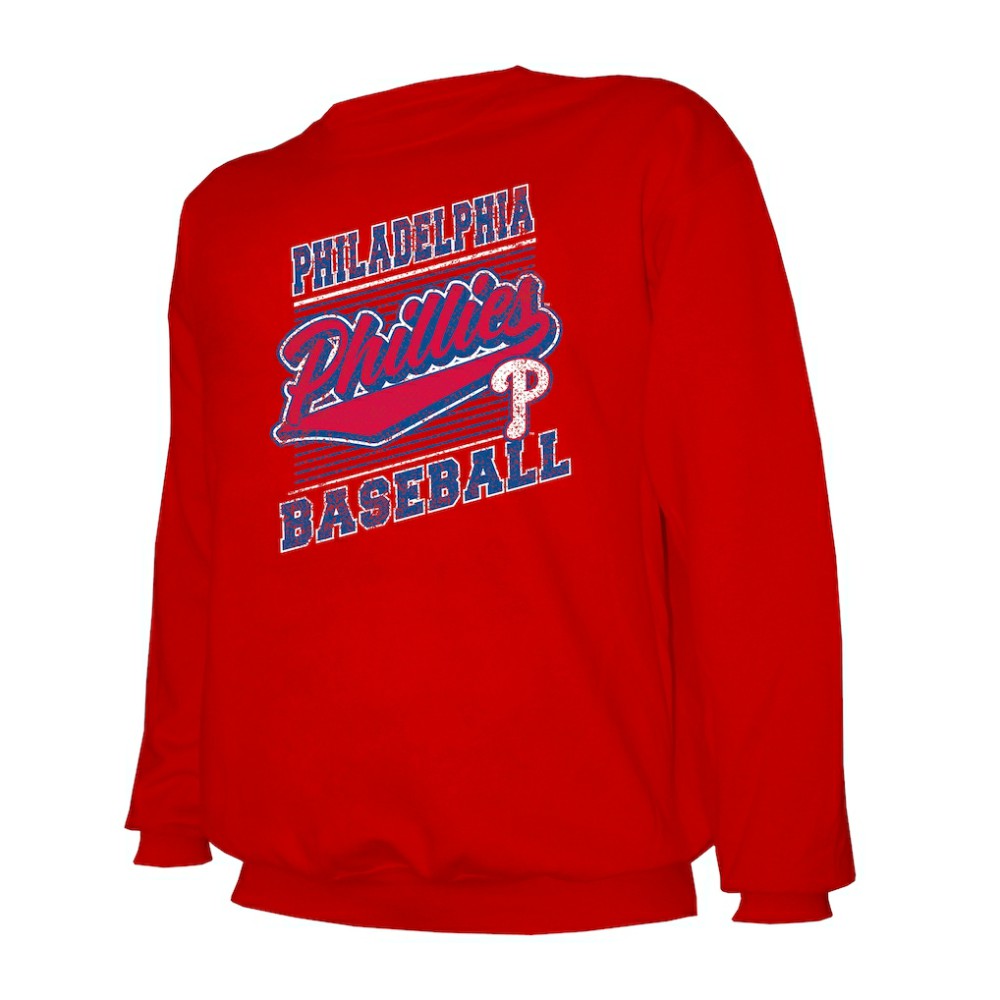 Philadelphia Phillies Stitches Lightweight Crew Sweatshirt | MLB Shop