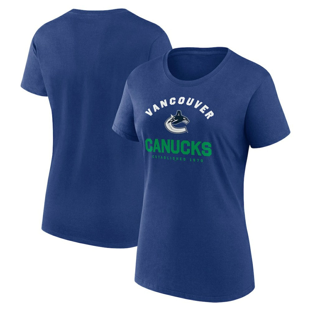 Vancouver Canucks Logo Athletic Women's Unrivaled T-Shirt Outlet