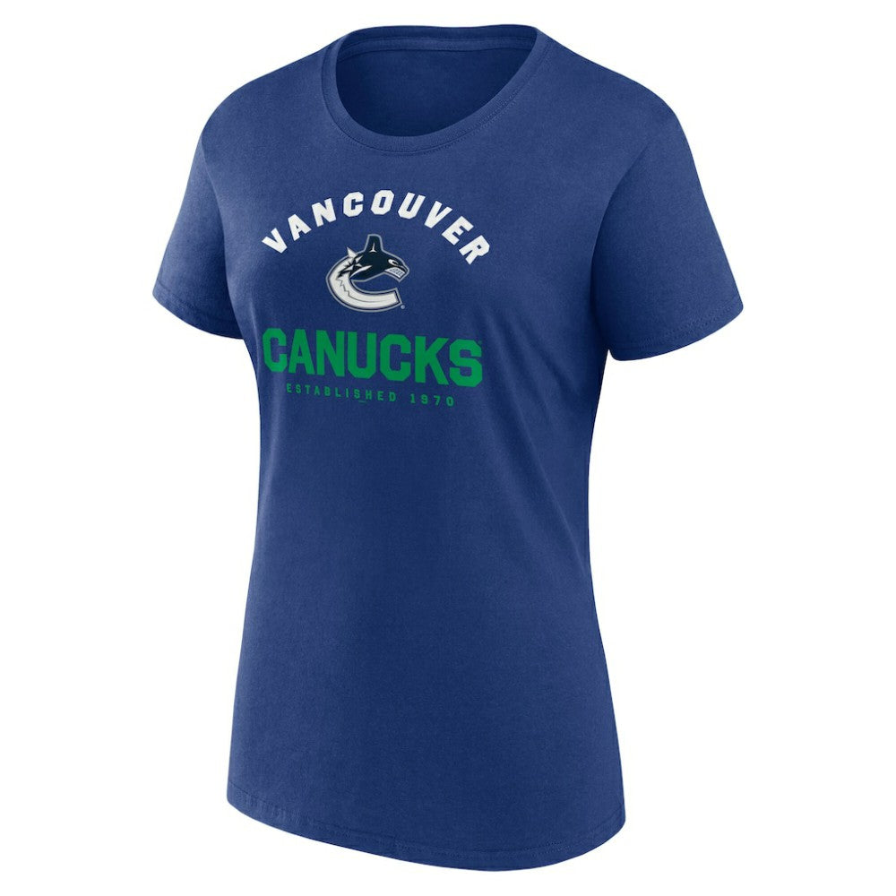 Vancouver Canucks Logo Athletic Women's Unrivaled T-Shirt Outlet