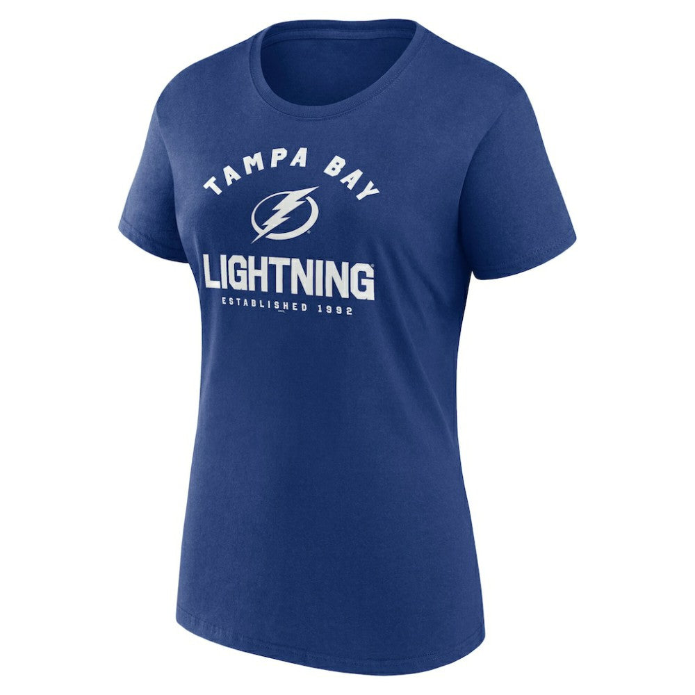 Tampa Bay Lightning Logo Athletic Women's Unrivaled T-Shirt Sale