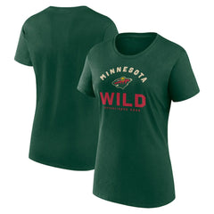 Minnesota Wild Logo Athletic Women's Unrivaled T-Shirt On Sale