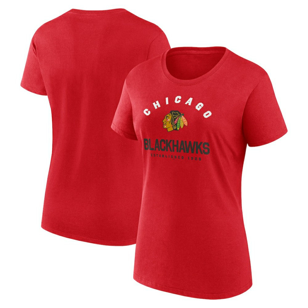 Chicago Blackhawks Logo Athletic Women's Unrivaled T-Shirt Outlet