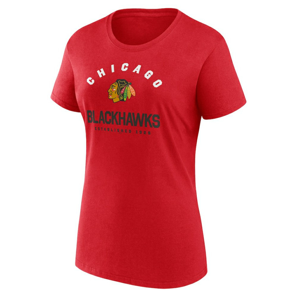 Chicago Blackhawks Logo Athletic Women's Unrivaled T-Shirt Outlet