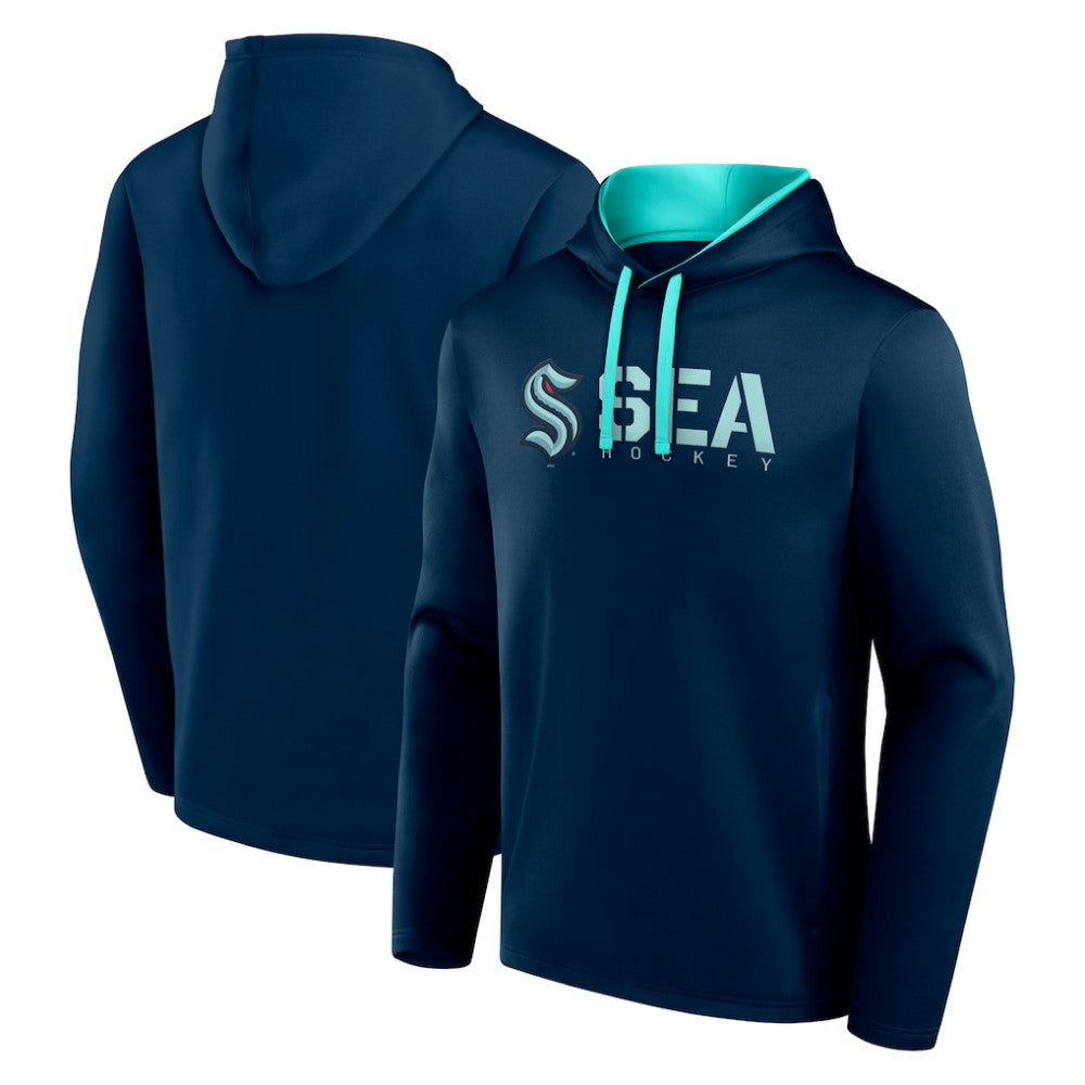 Seattle Kraken Logo Athletic Head Start Pullover Hoodie Discount