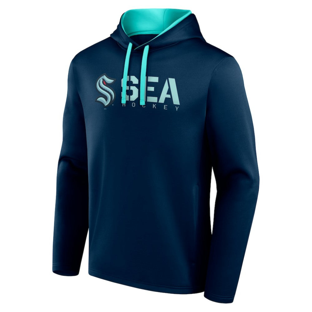 Seattle Kraken Logo Athletic Head Start Pullover Hoodie Discount