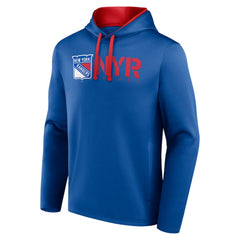 New York Rangers Logo Athletic Head Start Pullover Hoodie Sale