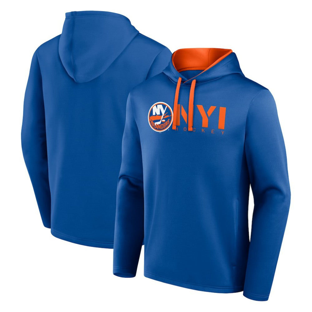 New York Islanders Logo Athletic Head Start Pullover Hoodie Outlet