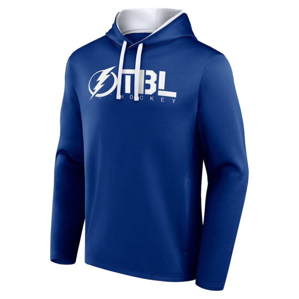 Tampa Bay Lightning Logo Athletic Head Start Pullover Hoodie On Sale