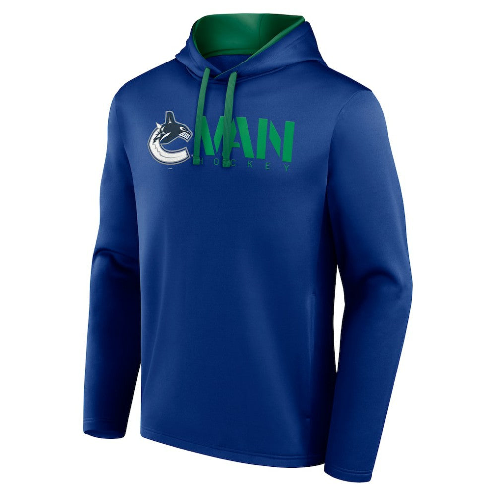 Vancouver Canucks Logo Athletic Head Start Pullover Hoodie Discount