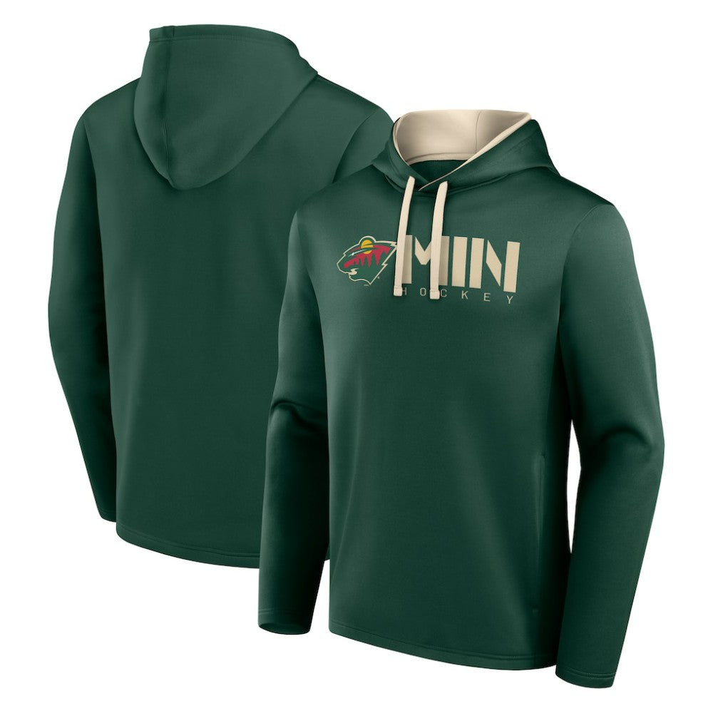 Minnesota Wild Logo Athletic Head Start Pullover Hoodie Sale