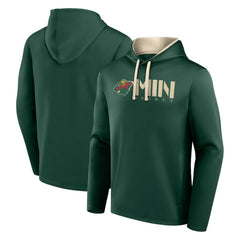 Minnesota Wild Logo Athletic Head Start Pullover Hoodie Sale