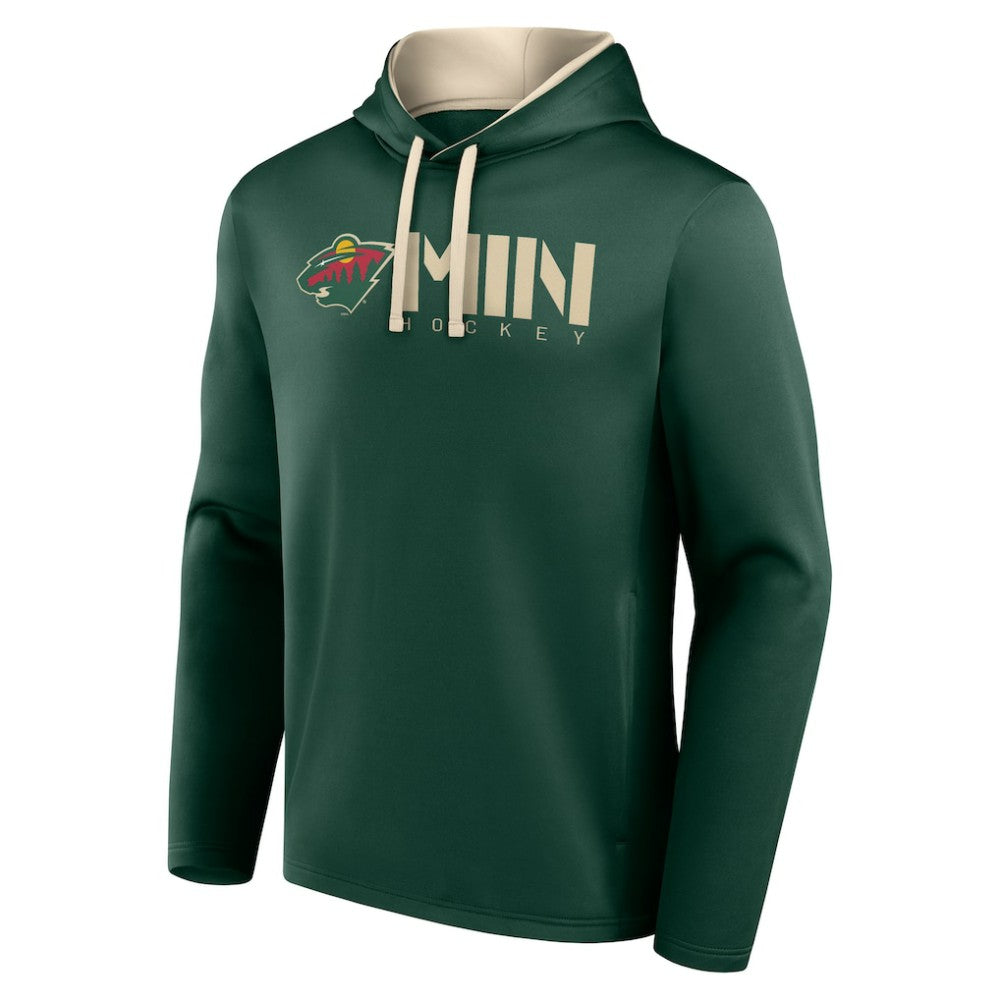 Minnesota Wild Logo Athletic Head Start Pullover Hoodie Sale