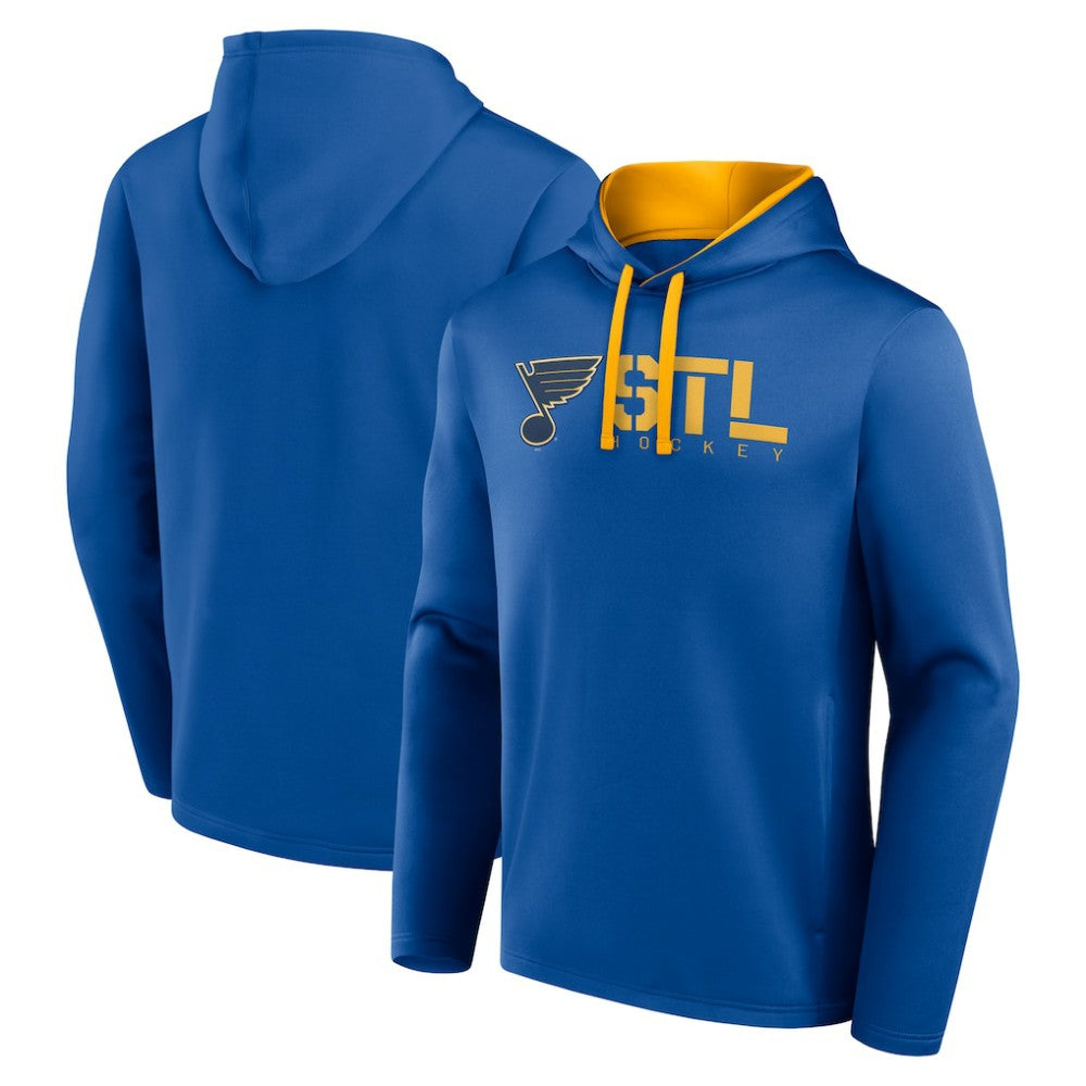 St. Louis Blues Logo Athletic Head Start Pullover Hoodie Outlet