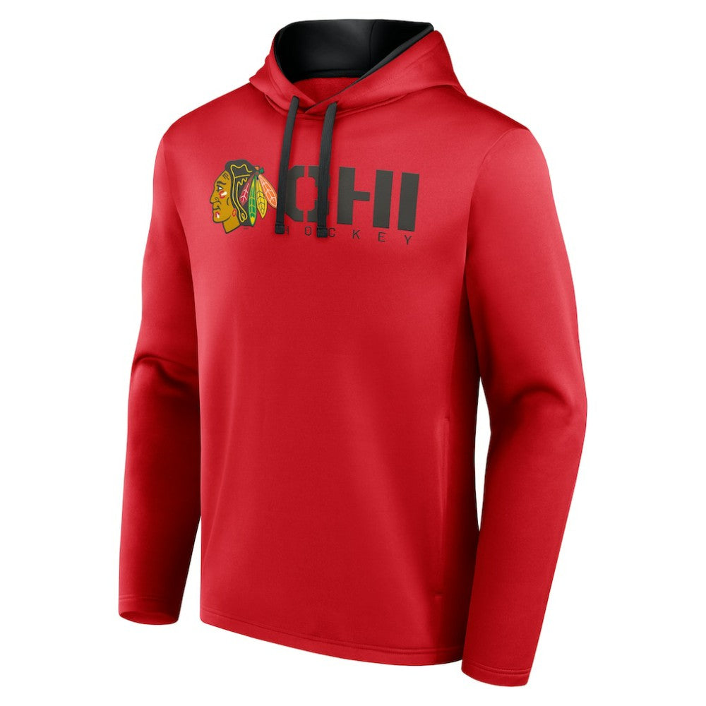 Chicago Blackhawks Logo Athletic Head Start Pullover Hoodie For Sale
