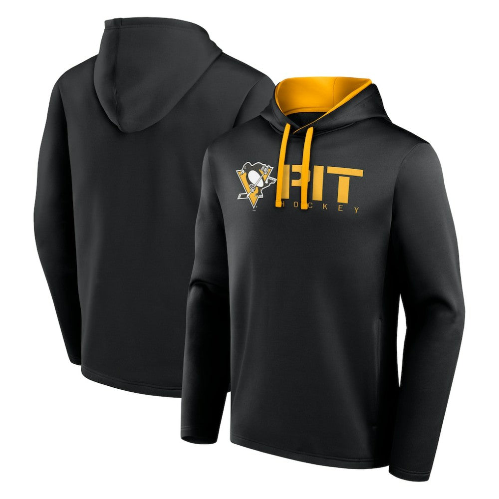 Pittsburgh Penguins Logo Athletic Head Start Pullover Hoodie Online