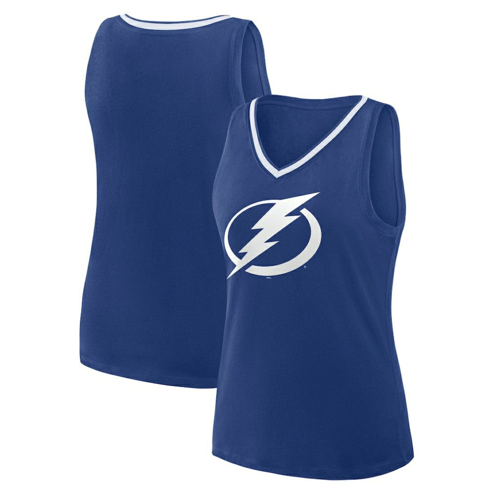Tampa Bay Lightning Logo Athletic Women's Stellar Win V-Neck Tank Top Outlet
