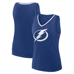 Tampa Bay Lightning Logo Athletic Women's Stellar Win V-Neck Tank Top Outlet