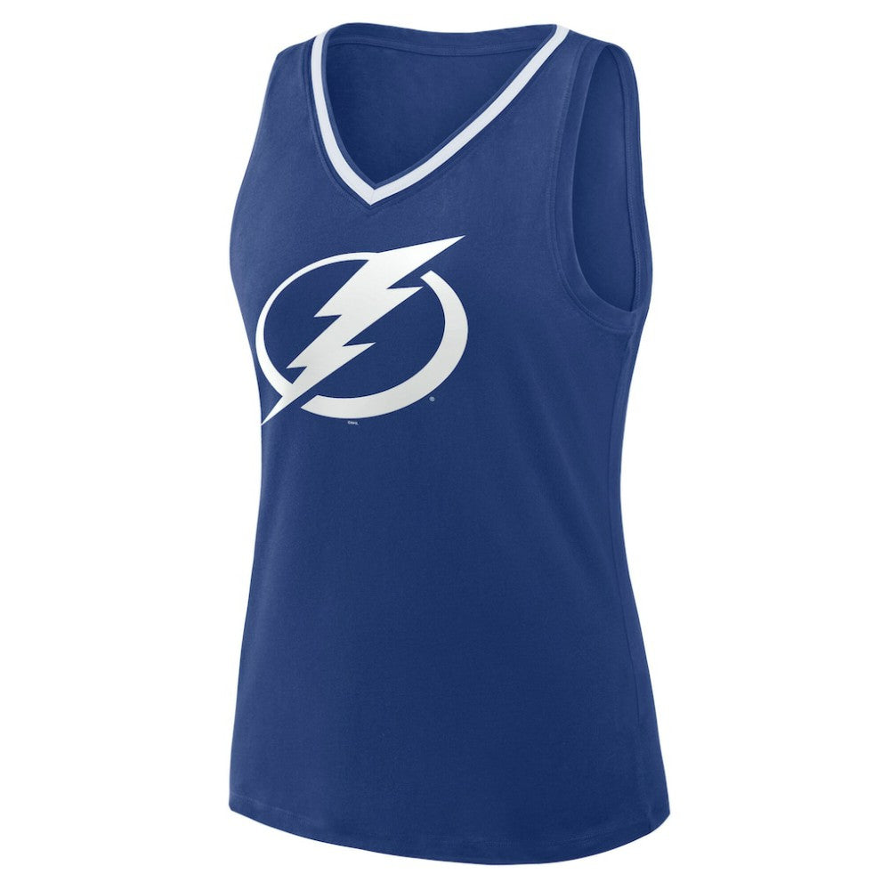 Tampa Bay Lightning Logo Athletic Women's Stellar Win V-Neck Tank Top Outlet