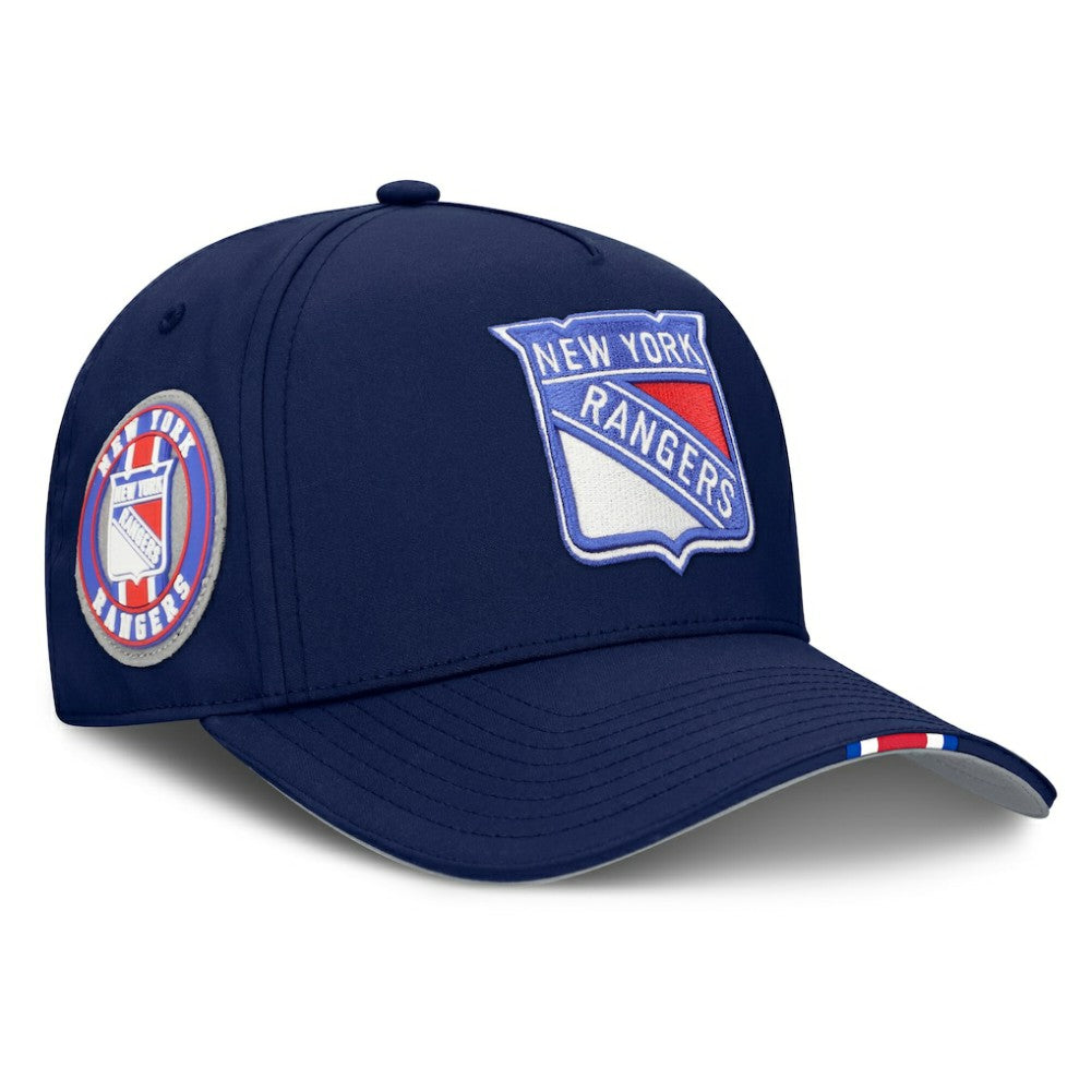 New York Rangers Fanatics 2025 NHL Draft Authentic Pro On-Stage Podium A-Frame Adjustable Hat Outlet