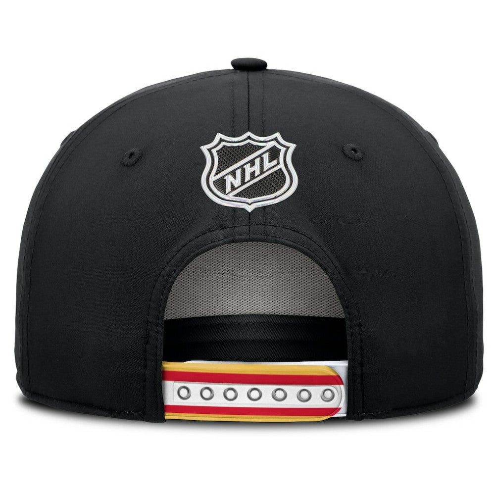 Calgary Flames Fanatics 2025 NHL Draft Authentic Pro On-Stage Podium A-Frame Adjustable Hat On Sale