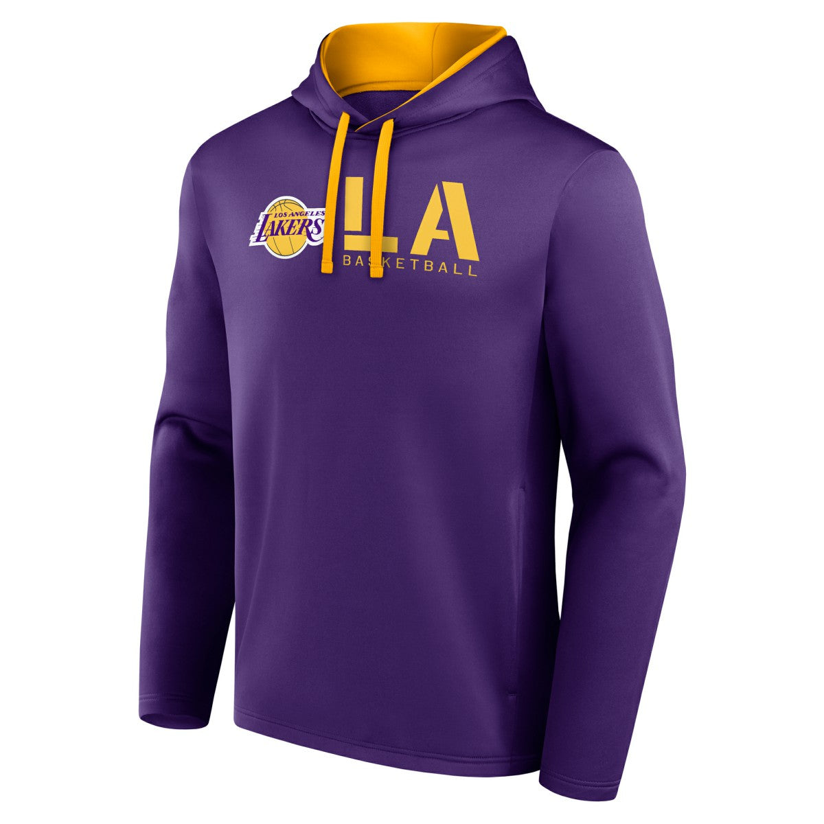Los Angeles Lakers Logo Athletic Head Start Pullover Hoodie On Sale
