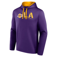 Los Angeles Lakers Logo Athletic Head Start Pullover Hoodie On Sale