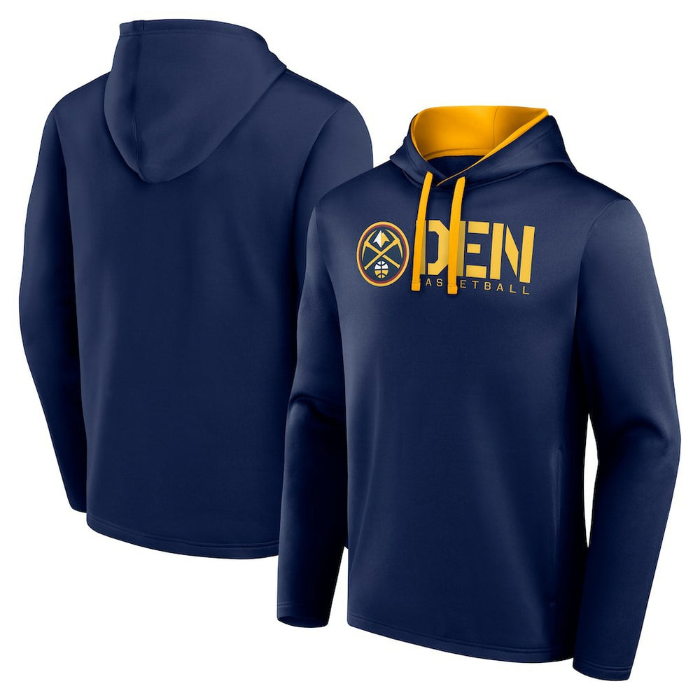 Denver Nuggets Logo Athletic Head Start Pullover Hoodie sale On Sale