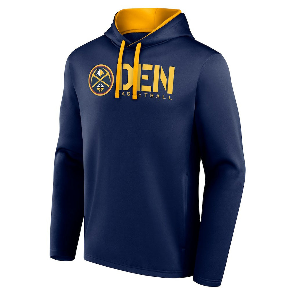 Denver Nuggets Logo Athletic Head Start Pullover Hoodie sale On Sale