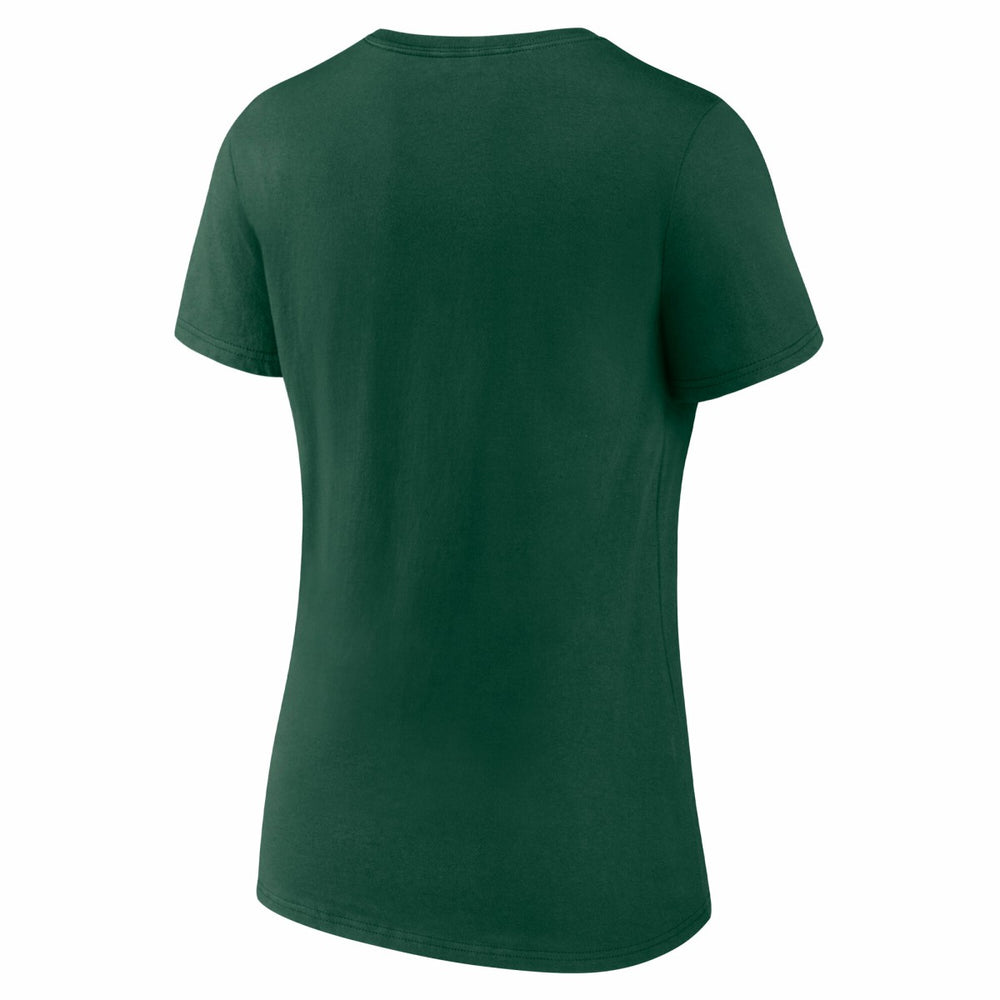 Milwaukee Bucks Logo Athletic Women's Unrivaled V-Neck T-Shirt On Sale