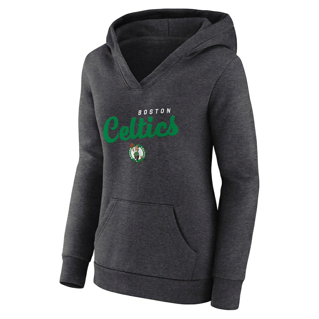 Boston Celtics Logo Athletic Women's Triumphant V-Neck Pullover Hoodie Outlet