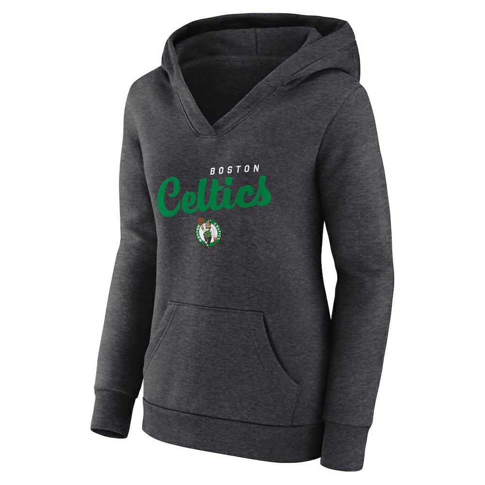 Boston Celtics Logo Athletic Women's Triumphant V-Neck Pullover Hoodie Outlet