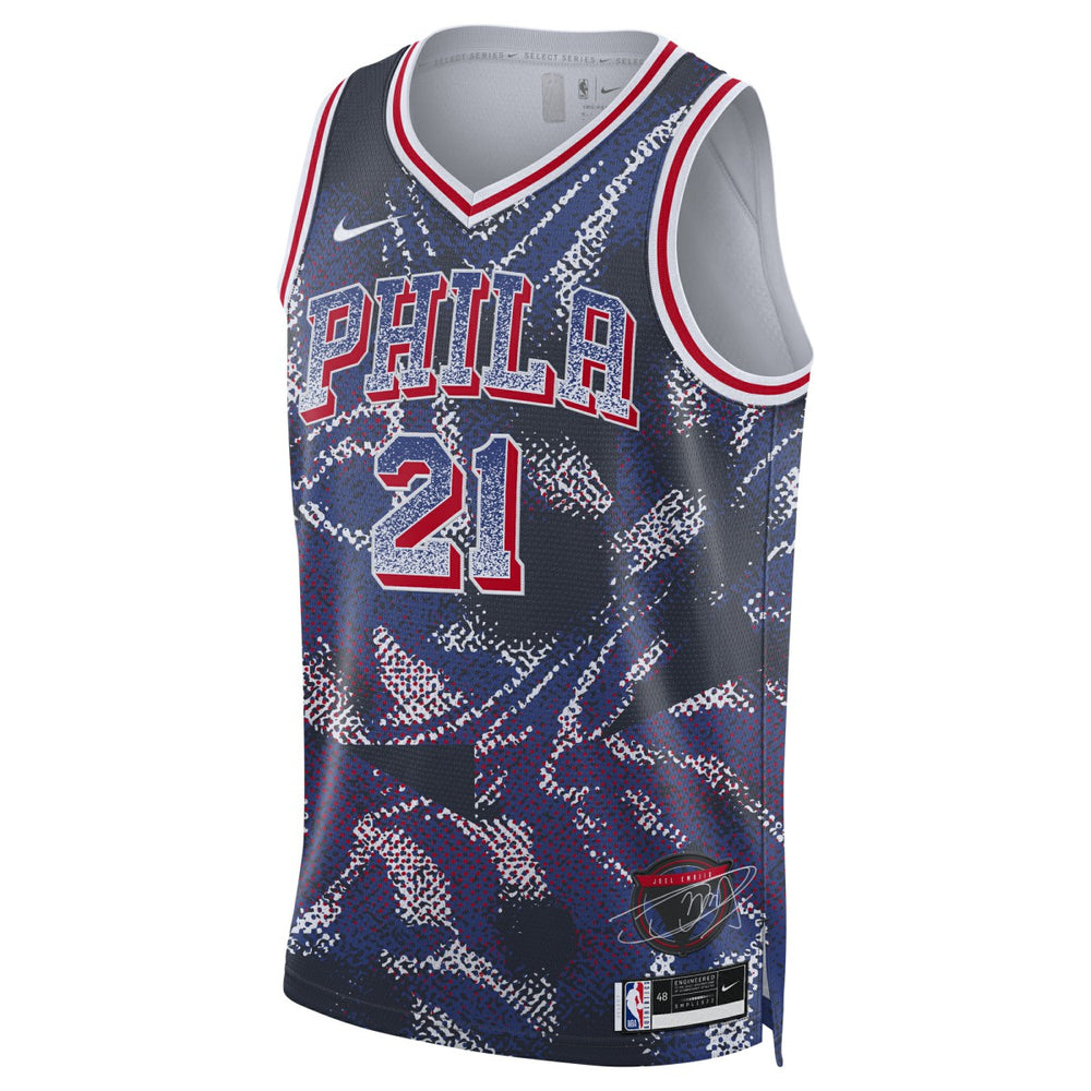 Joel Embiid Philadelphia 76ers Unisex 2025 Select Series Swingman Player Jersey Outlet