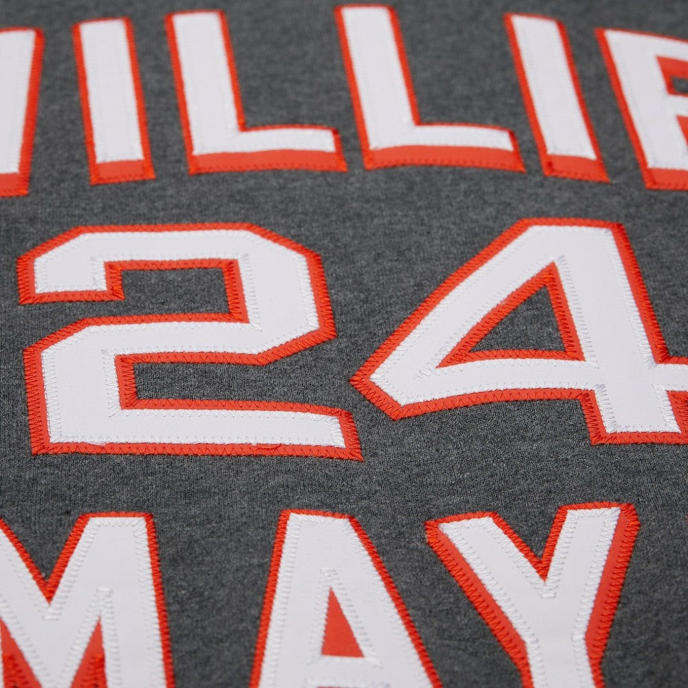 Willie Mays San Francisco Giants Mitchell & Ness Legends Collection Vintage Logo Name & Number Fleece Pullover Sweatshirt | MLB Sale