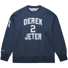 Derek Jeter New York Yankees Mitchell & Ness Legends Collection Vintage Logo Fleece Name & Number Pullover Sweatshirt | MLB Near me