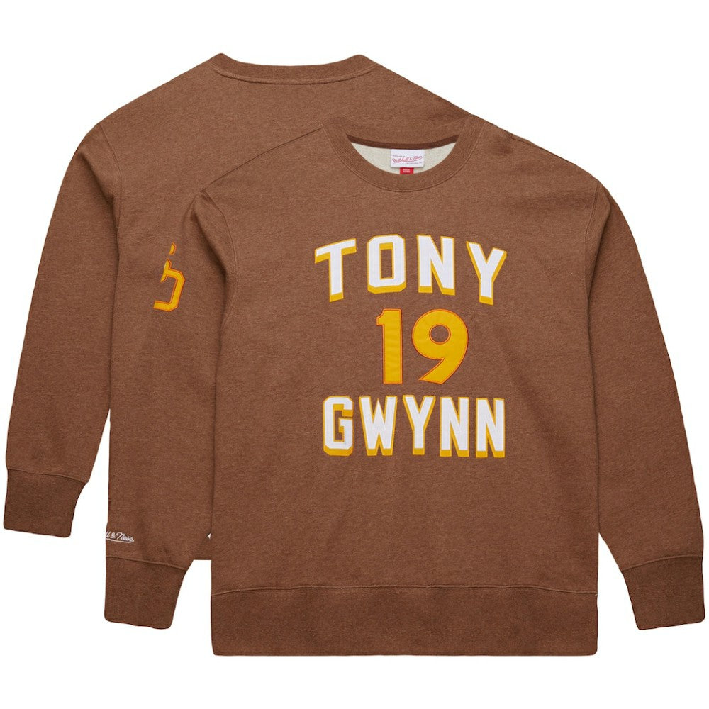 Tony Gwynn San Diego Padres Mitchell & Ness Legends Collection Vintage Logo Name & Number Fleece Pullover Sweatshirt | MLB Near me