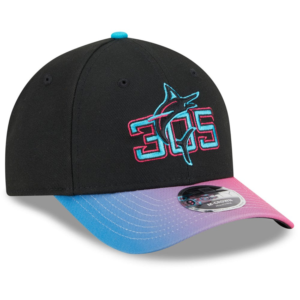 Miami Marlins New Era 2025 City Connect 9FORTY M-Crown Adjustable Hat | MLB For sale
