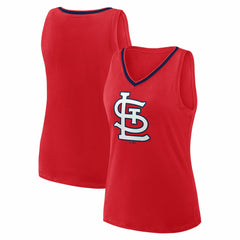 St. Louis Cardinals Logo Athletic Women's Stellar Win V-Neck Tank Top | MLB Near me