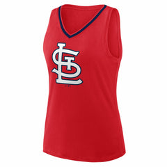 St. Louis Cardinals Logo Athletic Women's Stellar Win V-Neck Tank Top | MLB Near me
