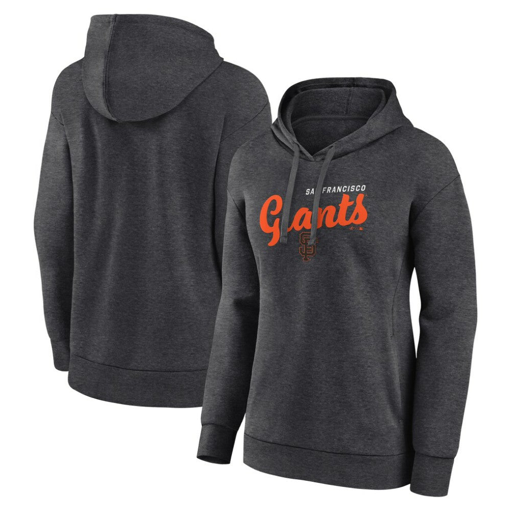 San Francisco Giants Logo Athletic Women's Logo Triumphant V-Neck Pullover Hoodie | MLB Outlet