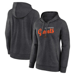 San Francisco Giants Logo Athletic Women's Logo Triumphant V-Neck Pullover Hoodie | MLB Outlet