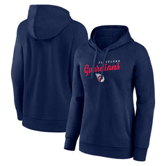 Cleveland Guardians Logo Athletic Women's Logo Triumphant V-Neck Pullover Hoodie | MLB For sale