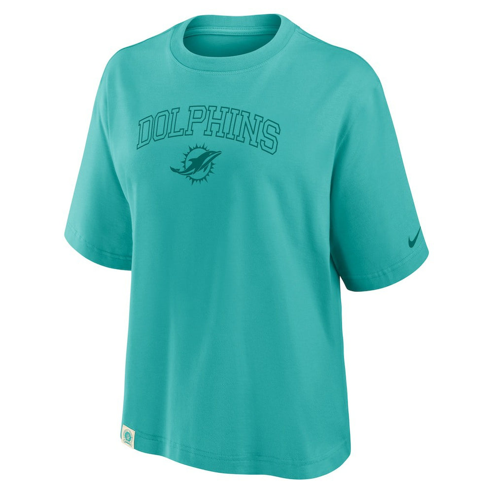 Miami Dolphins Nike Women's Glory Arch Boxy T-Shirt
