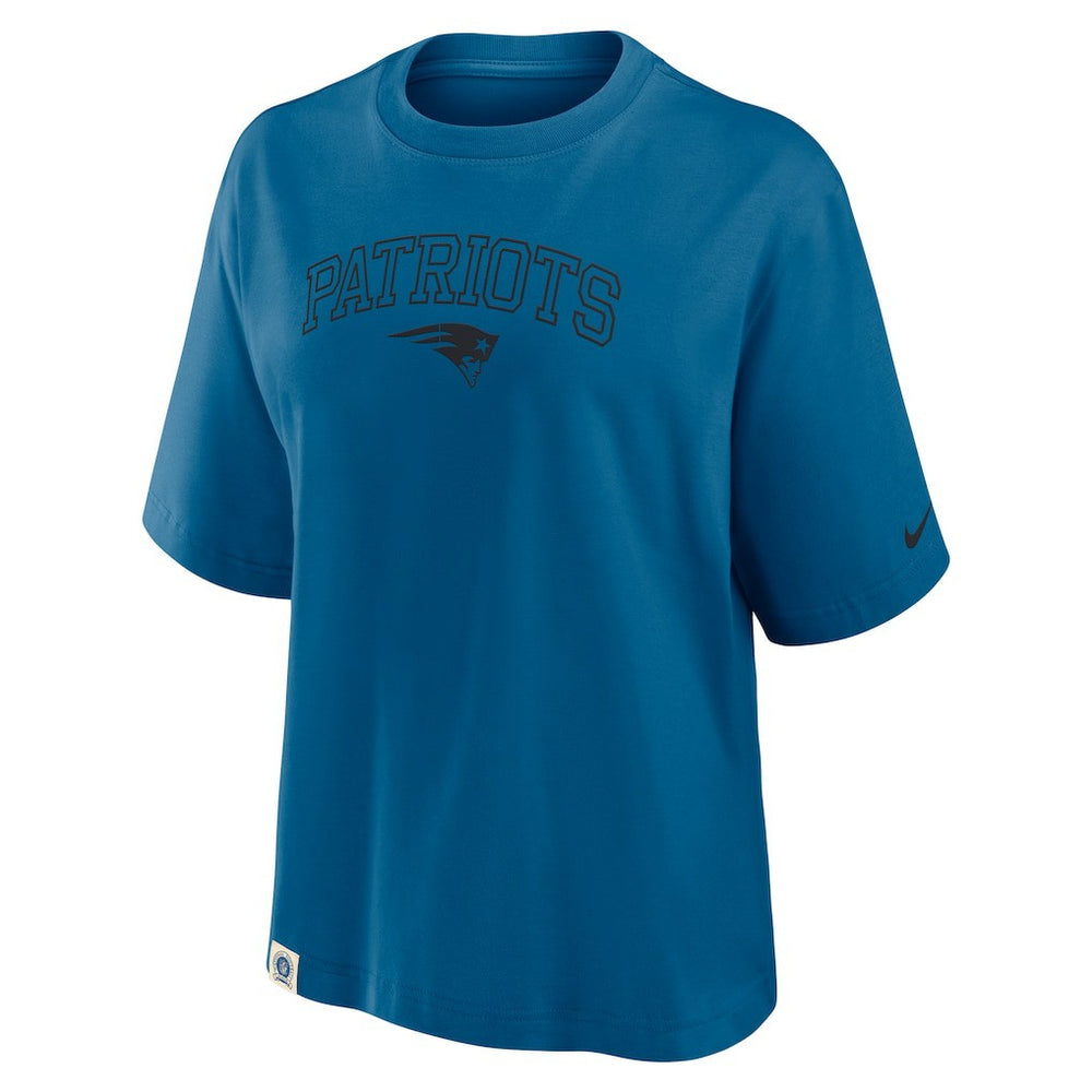 New England Patriots Nike Women's Glory Arch Boxy T-Shirt