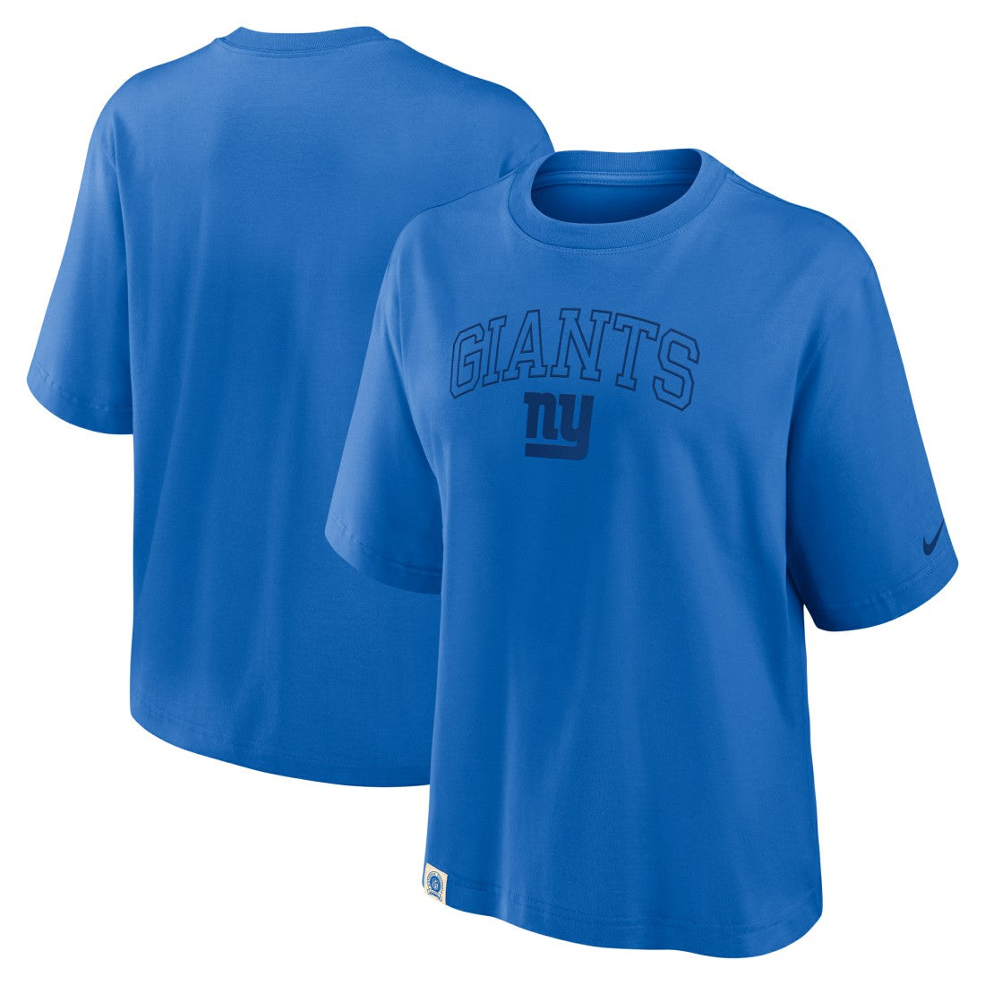 New York Giants Nike Women's Glory Arch Boxy T-Shirt