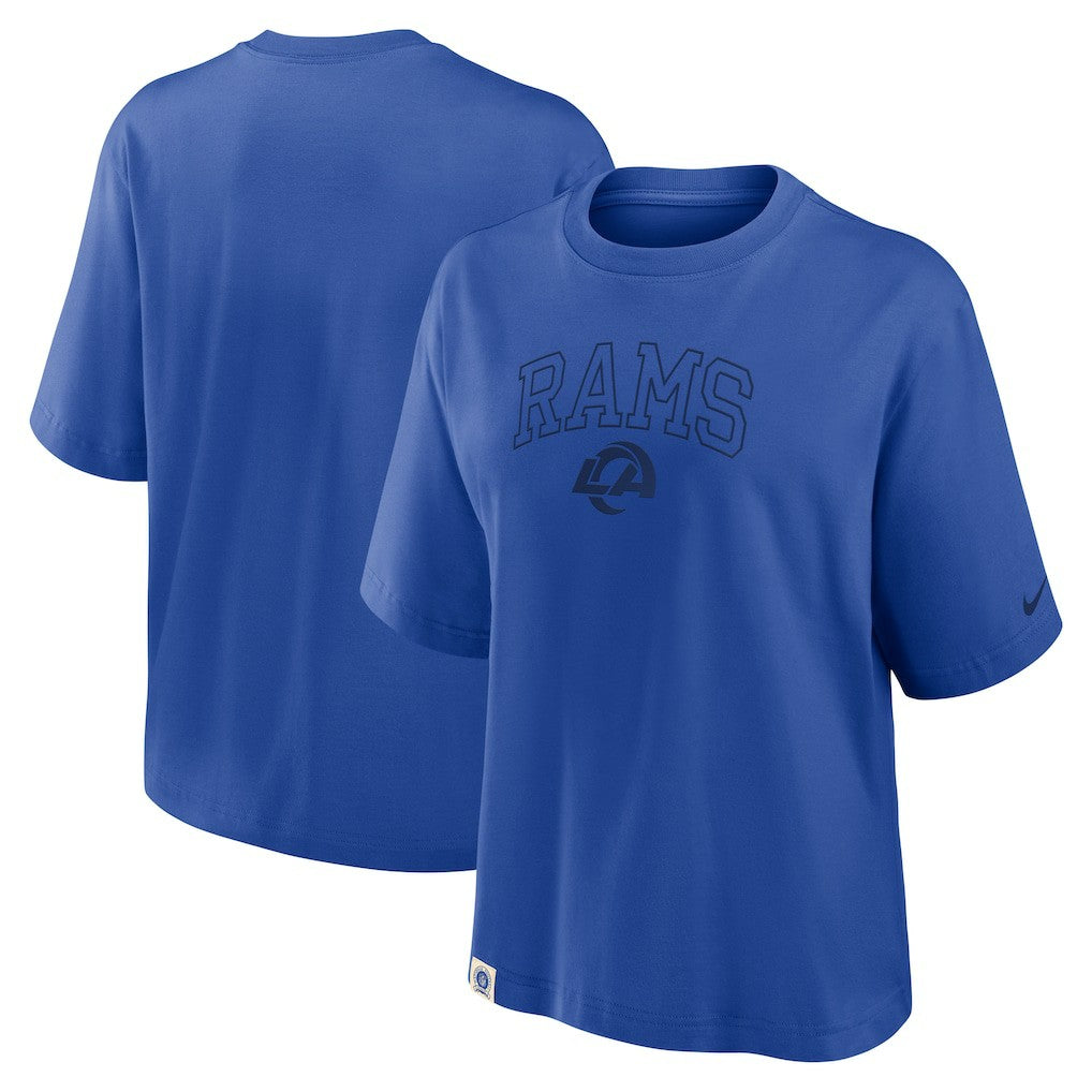 Los Angeles Rams Nike Women's Glory Arch Boxy T-Shirt